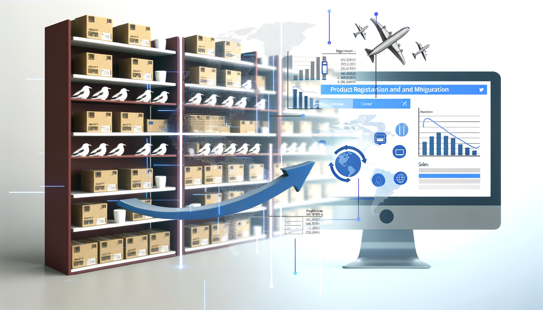Painel de gestão de produtos em e-commerce
