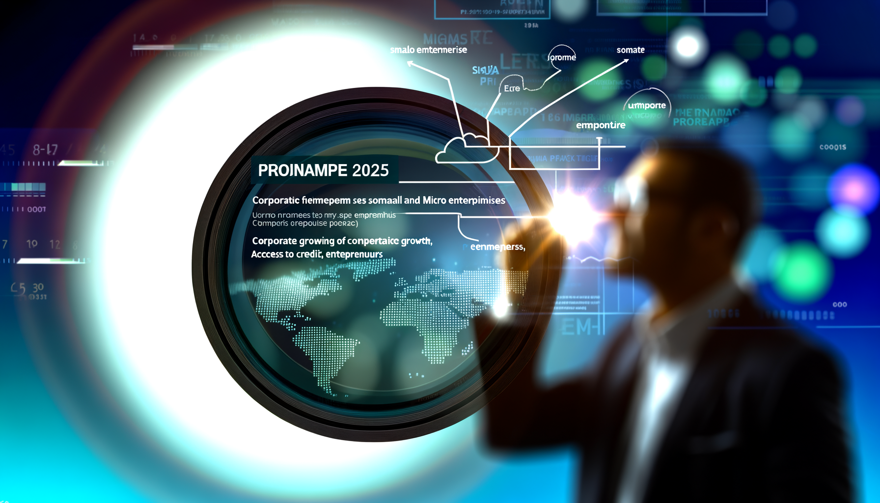 Empresário analisando proposta de crédito Pronampe 2025