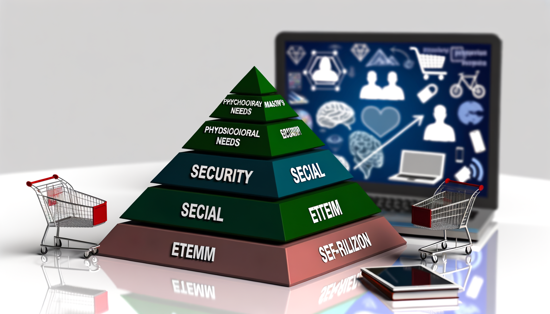 Estrutura da Pirâmide de Maslow aplicada ao e-commerce